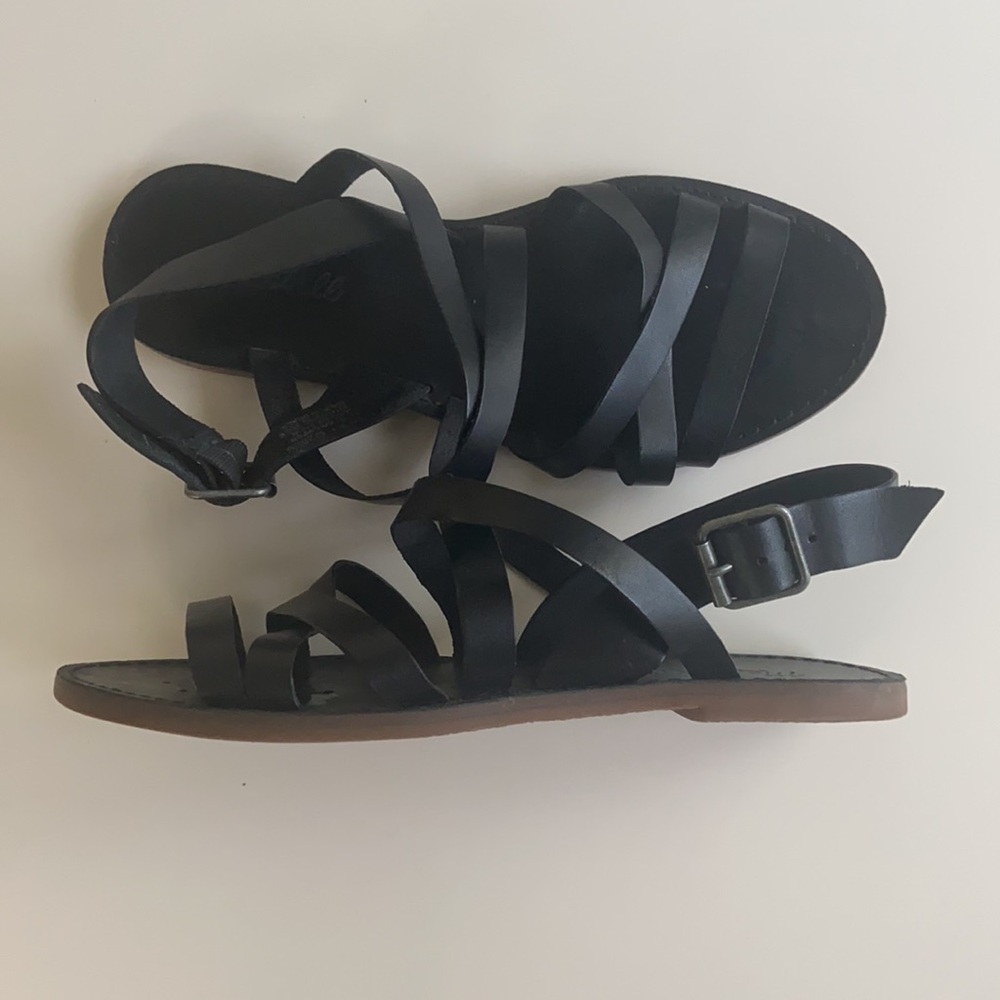 Black Madewell Leather Sandal
